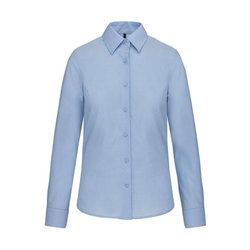 KA534 LADIES' LONG-SLEEVED OXFORD SHIRT