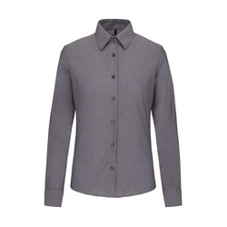 KA534 LADIES' LONG-SLEEVED OXFORD SHIRT