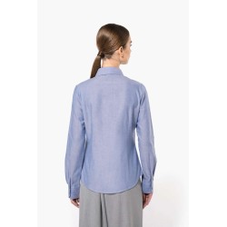 KA534 LADIES' LONG-SLEEVED OXFORD SHIRT