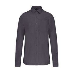 KA541 MEN'S LONG-SLEEVED COTTON POPLIN SHIRT