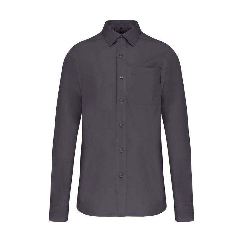KA541 MEN'S LONG-SLEEVED COTTON POPLIN SHIRT