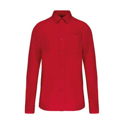KA541 MEN'S LONG-SLEEVED COTTON POPLIN SHIRT