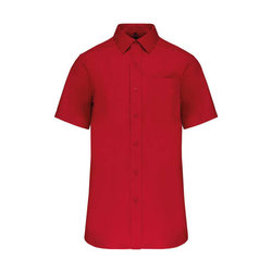KA543 MEN'S SHORT-SLEEVED COTTON POPLIN SHIRT