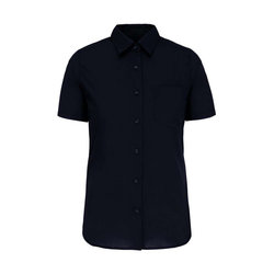 KA544 LADIES' SHORT-SLEEVED COTTON POPLIN SHIRT