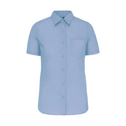 KA544 LADIES' SHORT-SLEEVED COTTON POPLIN SHIRT