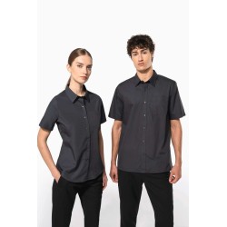 KA544 LADIES' SHORT-SLEEVED COTTON POPLIN SHIRT