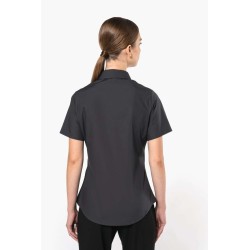 KA544 LADIES' SHORT-SLEEVED COTTON POPLIN SHIRT