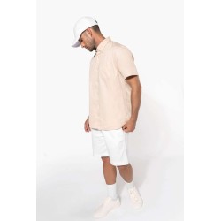 KA587 MEN'S ARIANA III SHORT-SLEEVE COTTON SHIRT