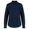 KA589 LADIES' LONG SLEEVE LINEN AND COTTON SHIRT