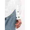 KA589 LADIES' LONG SLEEVE LINEN AND COTTON SHIRT