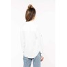 KA589 LADIES' LONG SLEEVE LINEN AND COTTON SHIRT