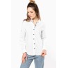 KA589 LADIES' LONG SLEEVE LINEN AND COTTON SHIRT