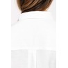 KA589 LADIES' LONG SLEEVE LINEN AND COTTON SHIRT