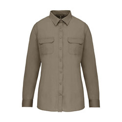 KA591 LADIES' LONG-SLEEVED SAFARI SHIRT