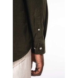 KA599 MEN'S LONG-SLEEVED CORDUROY SHIRT