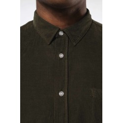 KA599 MEN'S LONG-SLEEVED CORDUROY SHIRT