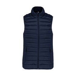 KA6114 LADIES' LIGHTWEIGHT SLEEVELESS FAKE DOWN JACKET