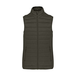 KA6114 LADIES' LIGHTWEIGHT SLEEVELESS FAKE DOWN JACKET