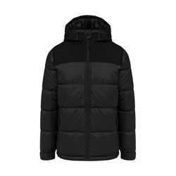KA6163 UNISEX BI-TONE PADDED JACKET WITH HOOD