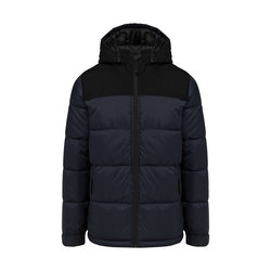 KA6163 UNISEX BI-TONE PADDED JACKET WITH HOOD
