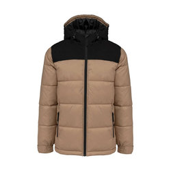 KA6163 UNISEX BI-TONE PADDED JACKET WITH HOOD