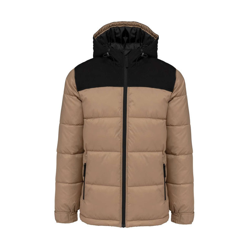 KA6163 UNISEX BI-TONE PADDED JACKET WITH HOOD