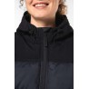KA6163 UNISEX BI-TONE PADDED JACKET WITH HOOD