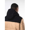 KA6163 UNISEX BI-TONE PADDED JACKET WITH HOOD