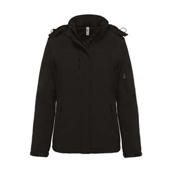 KA651 LADIES’ HOODED SOFTSHELL LINED PARKA