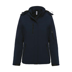 KA651 LADIES’ HOODED SOFTSHELL LINED PARKA