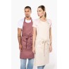 KA890 POLYESTER COTTON APRON WITH POCKET
