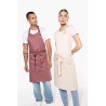 KA890 POLYESTER COTTON APRON WITH POCKET