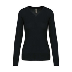 KA966 LADIES' V-NECK JUMPER