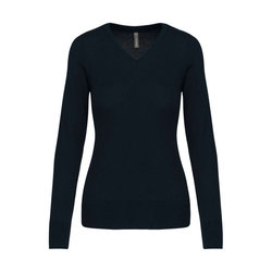 KA966 LADIES' V-NECK JUMPER