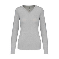 KA966 LADIES' V-NECK JUMPER