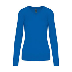 KA966 LADIES' V-NECK JUMPER