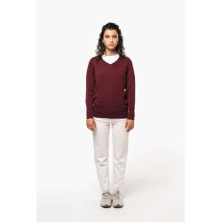 KA966 LADIES' V-NECK JUMPER