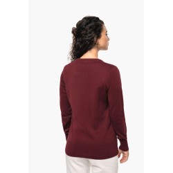 KA966 LADIES' V-NECK JUMPER