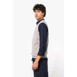 KA969 MEN'S SLEEVELESS V-NECK JUMPER