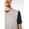 KA969 MEN'S SLEEVELESS V-NECK JUMPER