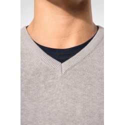 KA969 MEN'S SLEEVELESS V-NECK JUMPER