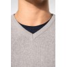 KA969 MEN'S SLEEVELESS V-NECK JUMPER