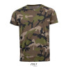SO01188 SOL'S CAMO MEN - ROUND COLLAR T-SHIRT