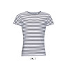 SO01398 SOL'S MILES MEN - ROUND NECK STRIPED T-SHIRT