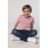 SO01400 SOL'S MILES KIDS' - ROUND NECK STRIPED T-SHIRT