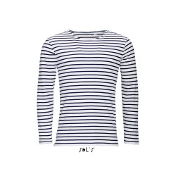 SO01402 SOL'S MARINE MEN - LONG SLEEVE STRIPED T-SHIRT