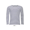 SO01402 SOL'S MARINE MEN - LONG SLEEVE STRIPED T-SHIRT