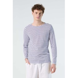 SO01402 SOL'S MARINE MEN - LONG SLEEVE STRIPED T-SHIRT