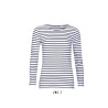 SO01403 SOL'S MARINE WOMEN - LONG SLEEVE STRIPED T-SHIRT