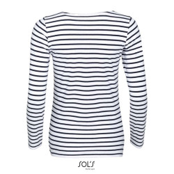 SO01403 SOL'S MARINE WOMEN - LONG SLEEVE STRIPED T-SHIRT